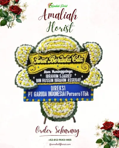 Papan Bunga Duka di Purwobinangun
