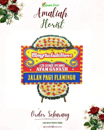Bunga Papan Congratulation di Purwobinangun